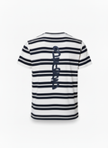 Navy blue tee with print